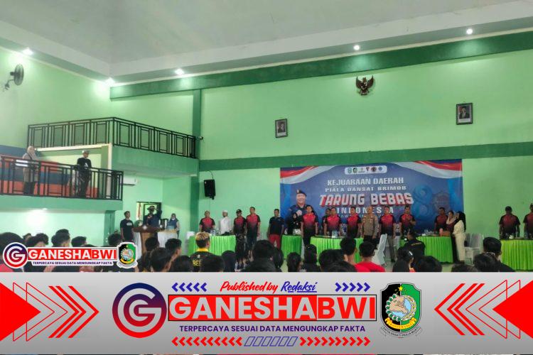 Danramil 0825-17 Hadiri Pembukaan Kejuaraan Tarung Bebas Indonesia Piala Dansat Brimob di BPVP Muncar