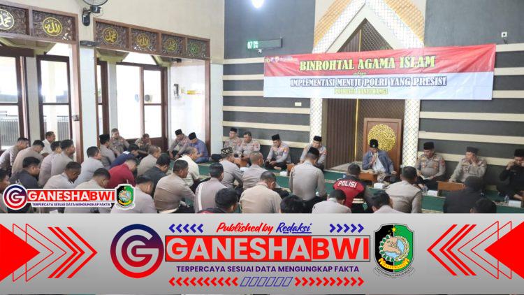 Polresta Banyuwangi Gelar Pembinaan Rohani dan Mental, Wujudkan Anggota Polri Berakhlak dan Profesional