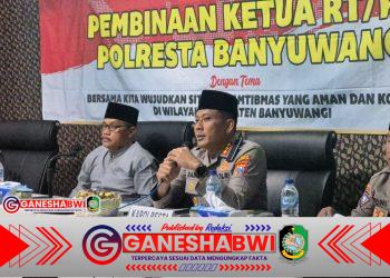 Kapolresta Banyuwangi Ajak RT/RW Waspadai Hoaks dan Aktifkan Satkamling untuk Jaga Stabilitas Wilayahq