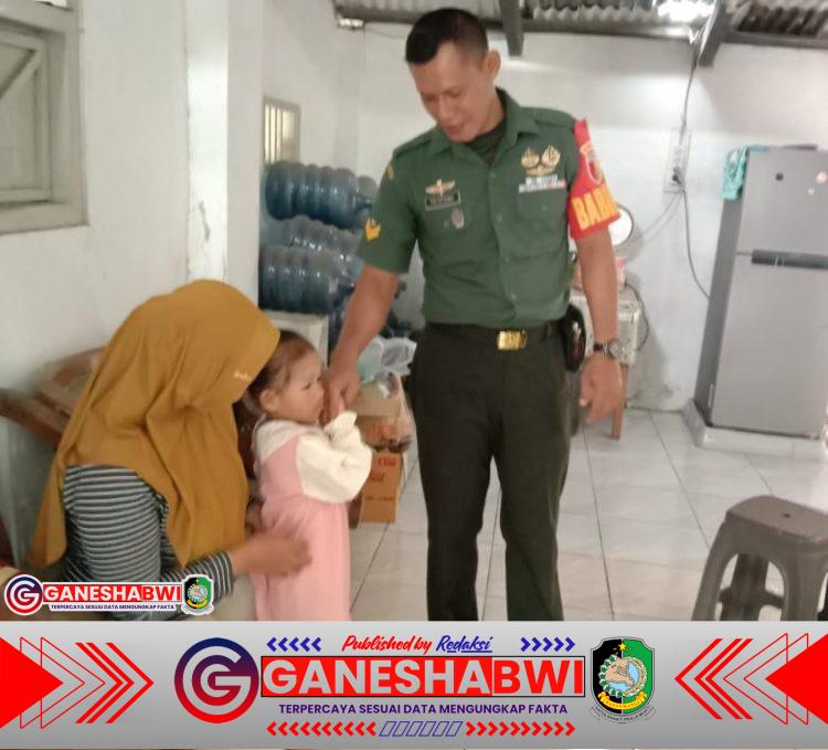 Babinsa Glenmore Dampingi Posyandu, Pastikan Kesehatan Balita dan Ibu Hamil di Desa Sepanjang