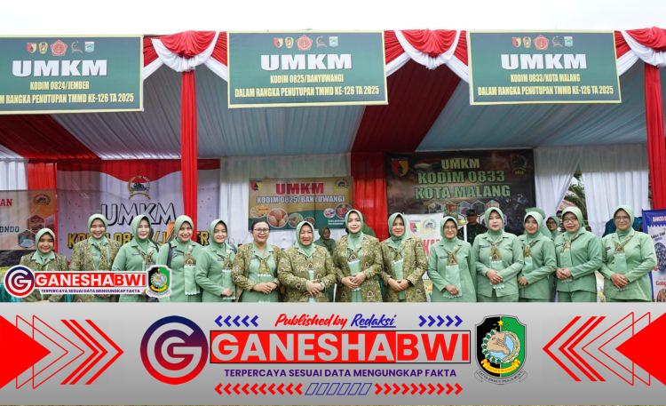 Persit Kodim 0825/Banyuwangi Tampil Memukau dengan Produk UMKM Khas Osing di Penutupan TMMD ke-126 Persit Kodim 0825/Banyuwangi Tampil Memukau dengan Produk UMKM Khas Osing di Penutupan TMMD ke-126