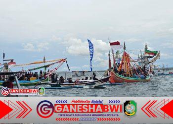 Satpolairud Polresta Banyuwangi Amankan Gebyar Petik Laut 2025 di Perairan Selat Bali