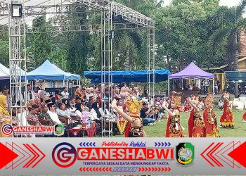 Babinsa Tampo Serka I Putu Merta Dampingi Pembukaan Tampo Fair 2025: “UMKM Tangguh, Ekonomi Tumbuh”