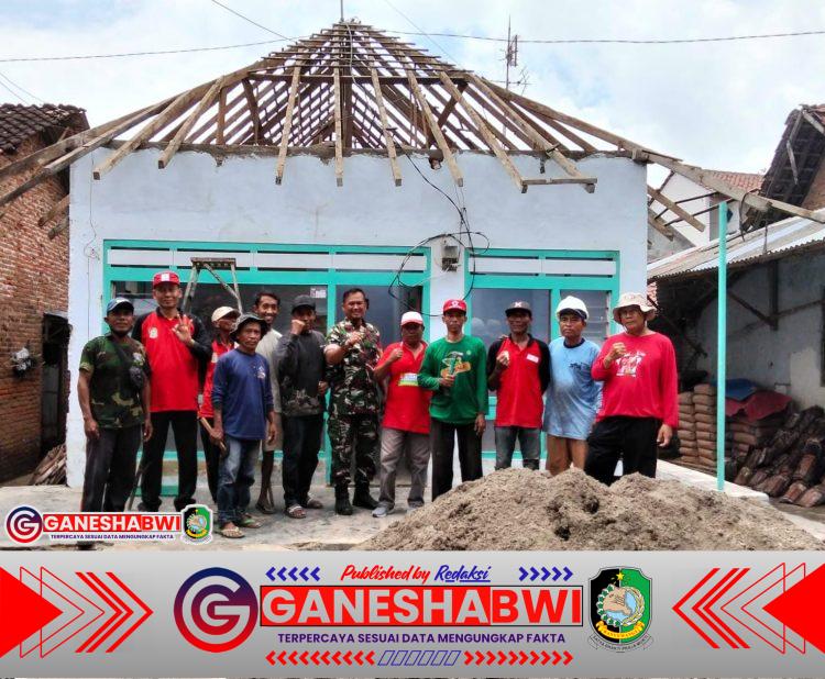 Babinsa Bakungan Dampingi PMI Retrofitting Rumah Aman Gempa, Jadikan Rumah Ibu Sulih Percontohan