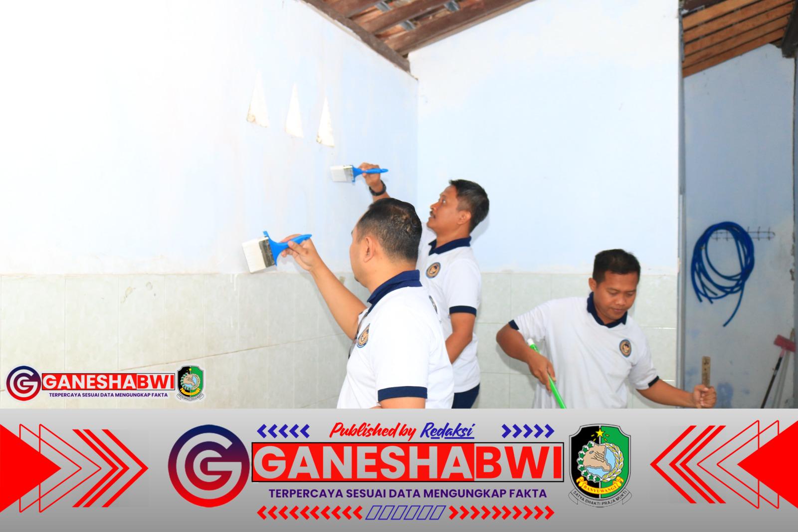 Lapas Banyuwangi Gelar Bakti Sosial Perbaikan Tempat Wudu Masjid Nurul Yasin Fatimah dalam Rangka Hari Bakti Kemenimipas Ke-1