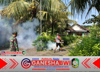 TNI Bergerak Cepat Fogging Dusun Mojoroto Tegalsari, Bentuk Kesiapsiagaan Cegah Ledakan Kasus DBD