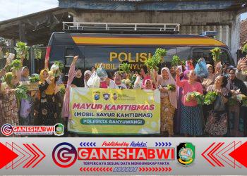 Polresta Banyuwangi Gelar Mayur Kamtibmas di Songgon, Perkuat Pelayanan Publik dan Kedekatan dengan Warga