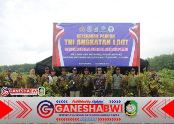 TNI AL Lanal Banyuwangi Gelar Panen Raya Kedelai “Garuda Merah Putih” di Alas Purwo TNI AL Lanal Banyuwangi Gelar Panen Raya Kedelai “Garuda Merah Putih” di Alas Purwo