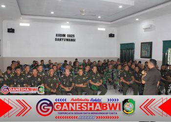 Kodim 0825/Banyuwangi Gelar Vicon Sosialisasi TWP AD, Dandim Tekankan Pentingnya Perencanaan Masa Depan Prajurit Kodim 0825/Banyuwangi Gelar Vicon Sosialisasi TWP AD, Dandim Tekankan Pentingnya Perencanaan Masa Depan Prajurit