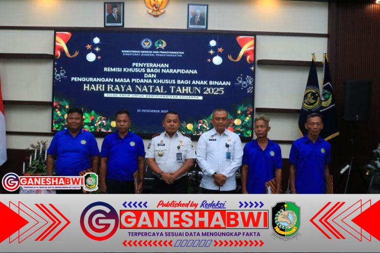 Empat Warga Binaan Lapas Banyuwangi Terima Remisi Natal, Potongan Hukuman hingga 1 Bulan 15 Hari