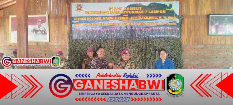Puslatpurmar 7 Lampon Gelar Tradisi Pisah Sambut Danpuslatpur, Perkuat Regenerasi Kepemimpinan Marinir