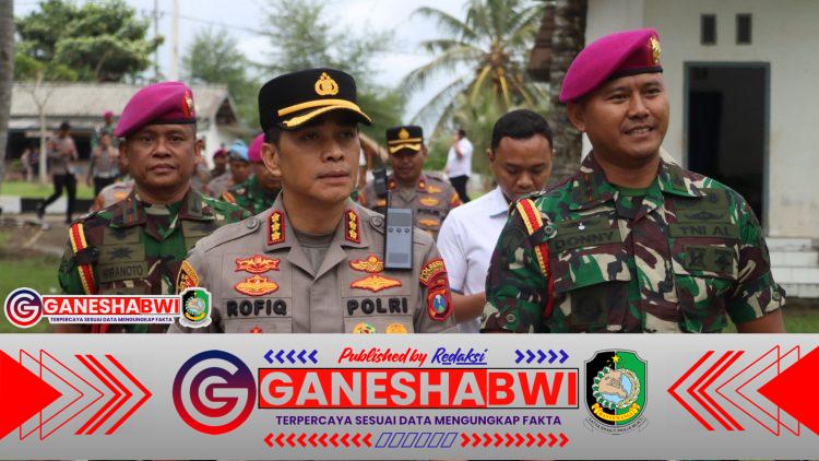 Perkuat Sinergitas, Kapolresta Banyuwangi Kunjungi Puslatpurmar 7 Lampon, Gelar Latihan Menembak Bersama