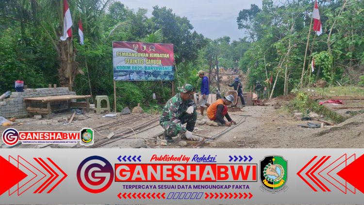 Kodim 0825/Banyuwangi Percepat Pembangunan Jembatan Perintis Garuda, Akses Dua Desa Segera Terhubung