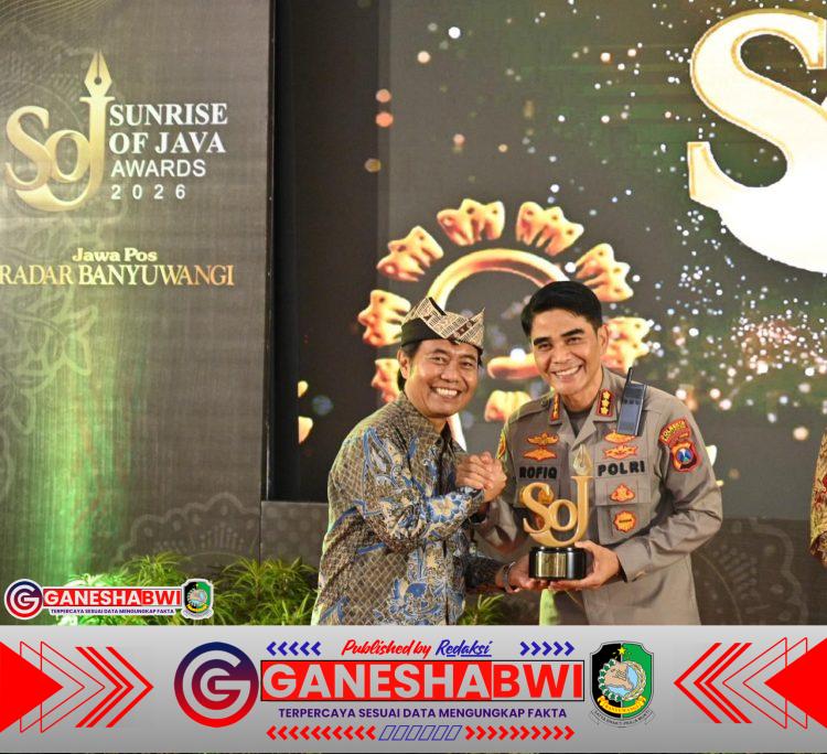 Kapolresta Banyuwangi Raih Sun Rise of Java Award 2026 Kapolresta Banyuwangi Raih Sun Rise of Java Award 2026
