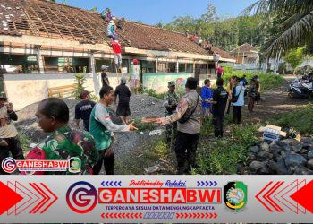Gotong Royong Warga–TNI–Polri Bongkar Eks SD Inpres Tambong, Awal Transformasi Menuju KDKMP