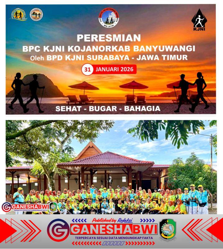 BPC Komunitas Jalan Nordik Banyuwangi Resmi Dikukuhkan, Dorong Budaya Hidup Sehat Berbasis Olahraga Modern dan Kearifan Lokal BPC Komunitas Jalan Nordik Banyuwangi Resmi Dikukuhkan, Dorong Budaya Hidup Sehat Berbasis Olahraga Modern dan Kearifan Lokal