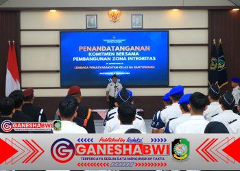Lapas Kelas IIA Banyuwangi Deklarasikan Zona Integritas, Mantap Menuju Predikat WBBM Lapas Kelas IIA Banyuwangi Deklarasikan Zona Integritas, Mantap Menuju Predikat WBBM