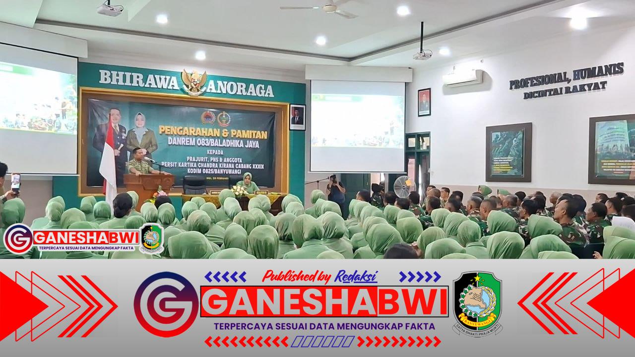 Danrem 083/Baladhika Jaya Akhiri Pengabdian di Banyuwangi, Tegaskan Disiplin dan Loyalitas Prajurit sebagai Pilar Kehormatan Satuan