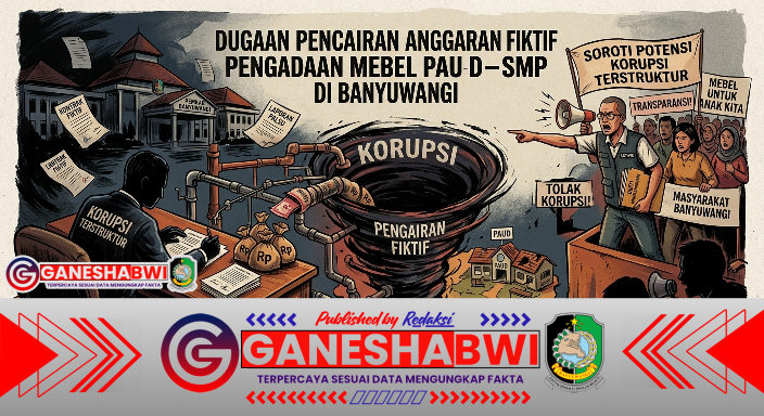 Dugaan Pencairan Anggaran Fiktif Pengadaan Mebel PAUD–SMP di Banyuwangi, Aktivis Soroti Potensi Korupsi Terstruktur Dugaan Pencairan Anggaran Fiktif Pengadaan Mebel PAUD–SMP di Banyuwangi, Aktivis Soroti Potensi Korupsi Terstruktur