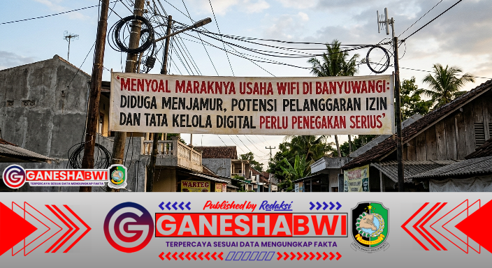 MENYOAL MARAKNYA USAHA WIFI DI BANYUWANGI: DIDUGA MENJAMUR, POTENSI PELANGGARAN IZIN DAN TATA KELOLA DIGITAL PERLU PENEGAKAN SERIUS MENYOAL MARAKNYA USAHA WIFI DI BANYUWANGI: DIDUGA MENJAMUR, POTENSI PELANGGARAN IZIN DAN TATA KELOLA DIGITAL PERLU PENEGAKAN SERIUS