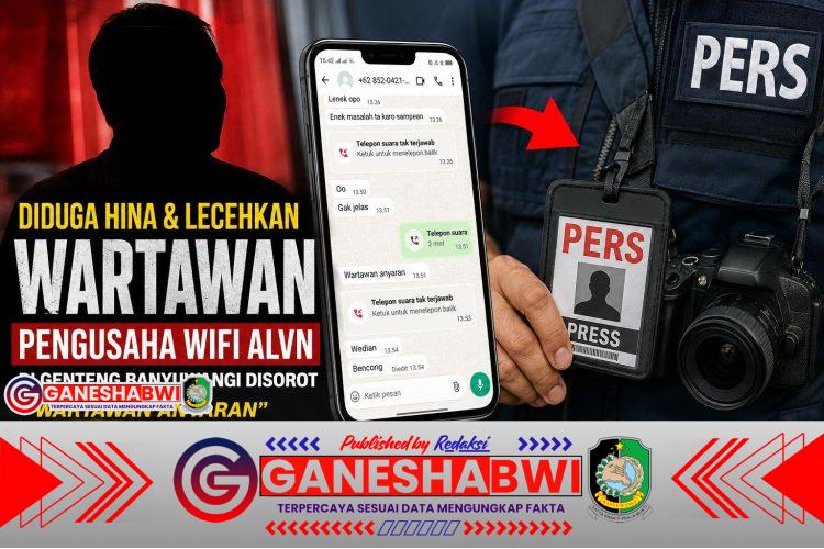 DIDUGA LECEHKAN PROFESI WARTAWAN, PENGUSAHA WIFI ALVN DI GENTENG BANYUWANGI DISOROT:
